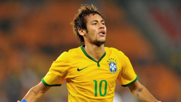 Neymar im gelben Trikot der brasilianischen Nationalmannschaft.