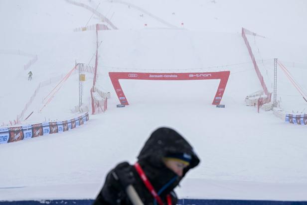 Wetterchaos am Matterhorn: Herren-Abfahrt wurde abgesagt