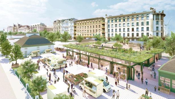 Grün und mit Markthalle: Neuer Naschmarkt entsteht ab Herbst