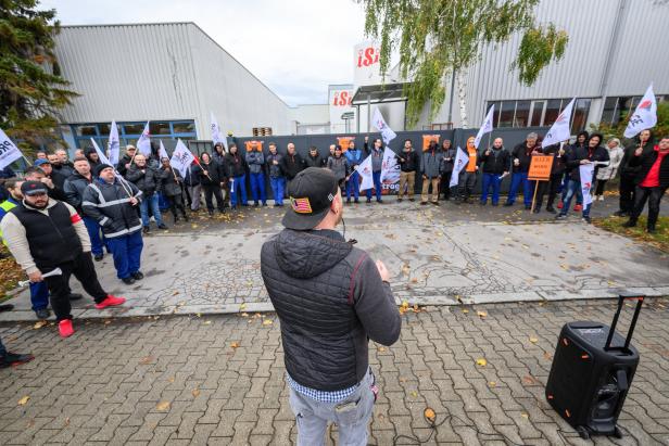 Beim Kapsel-Hersteller iSi  in Wien-Floridsdorf wurde am Dienstag gestreikt.