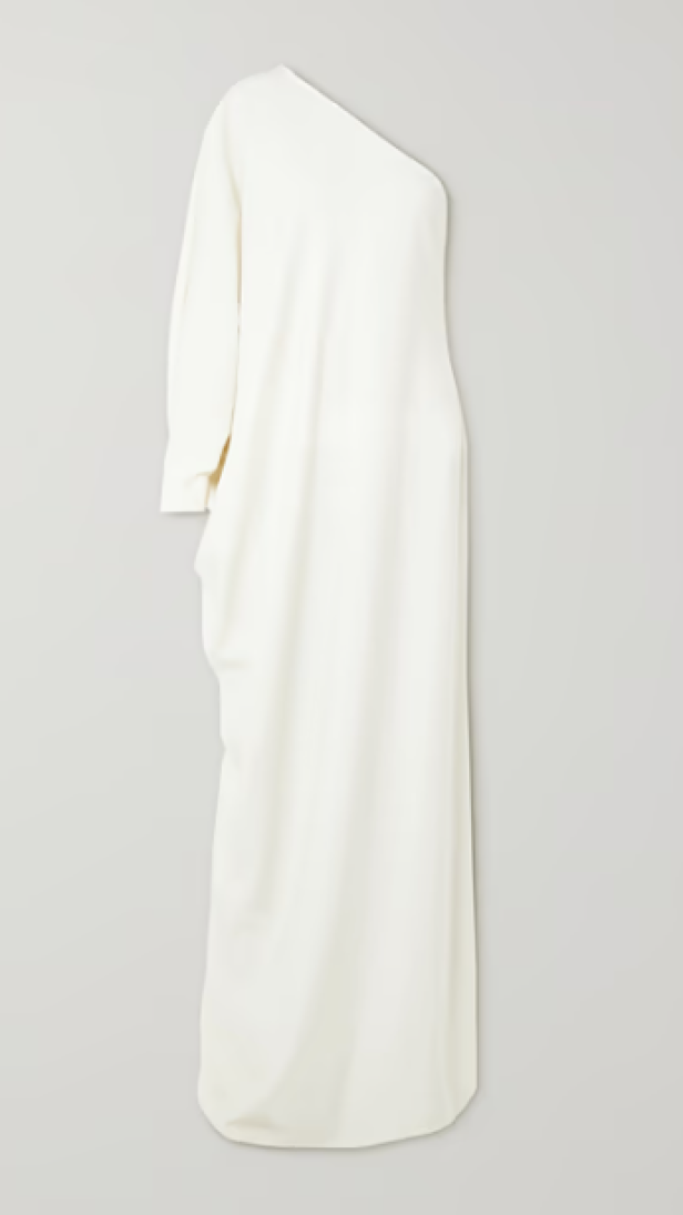 Ein weißes, einärmeliges Kleid von Beare Park.