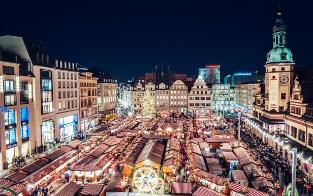 Weihnachtsmarkt in Leipzig: Sprechstunde bei Santa