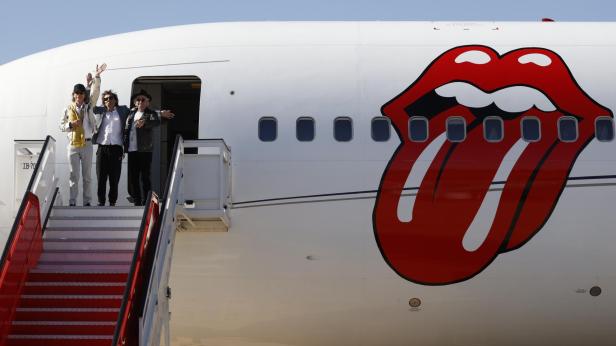 The Rolling Stones arrive in Madrid