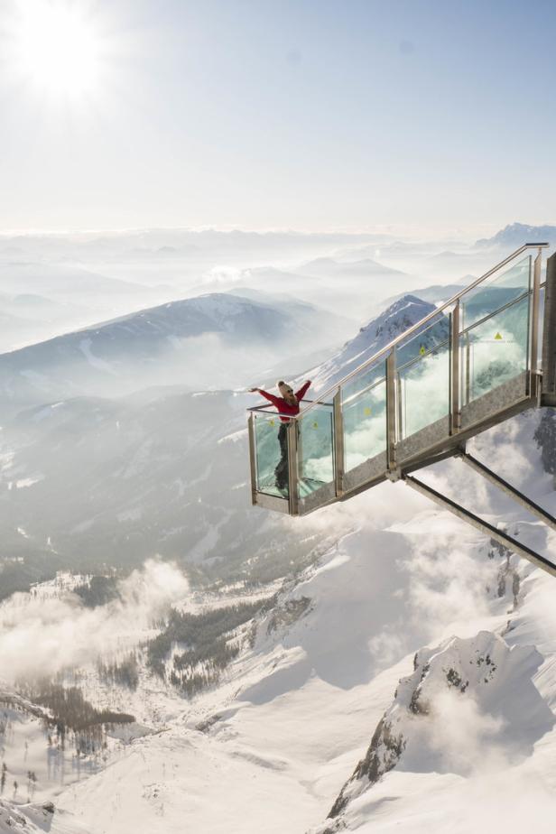 Dachsteingletscher Aussichtsplattform im Winter