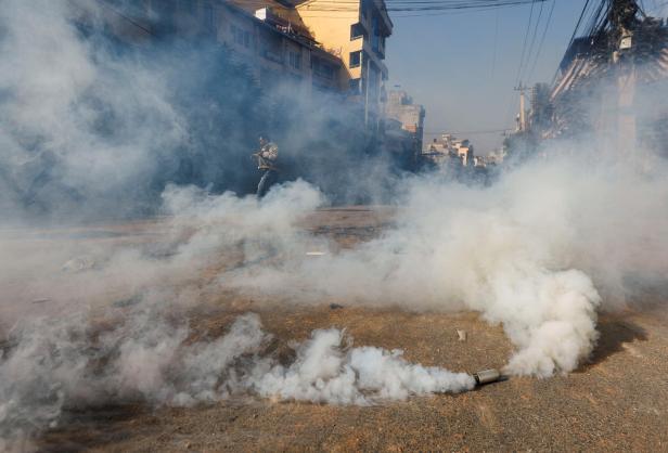 Pro-monarchist protesters clash with police in Nepal