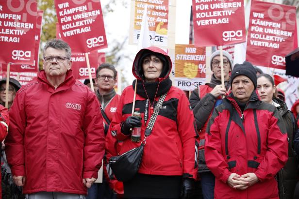 METALLER-KV: SOLIDARITÄTSKUNDGEBUNG FÜR DIE BESCHÄFTIGTEN DER METALLINDUSTRIE / KATZIAN / SCHOBER / ANDERL