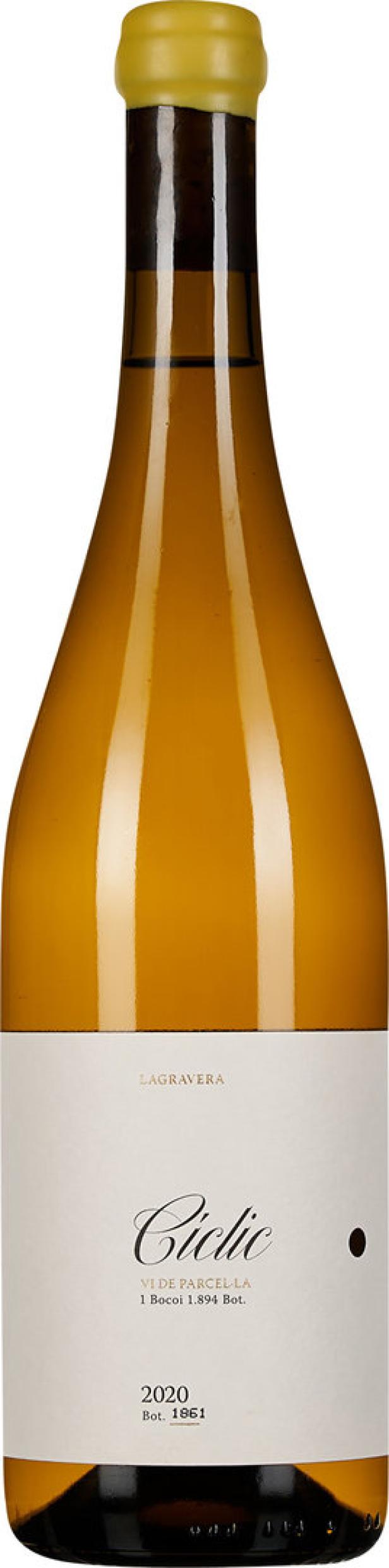Eine Flasche „Ciclic“ Wein von Lagravera, Jahrgang 2020.