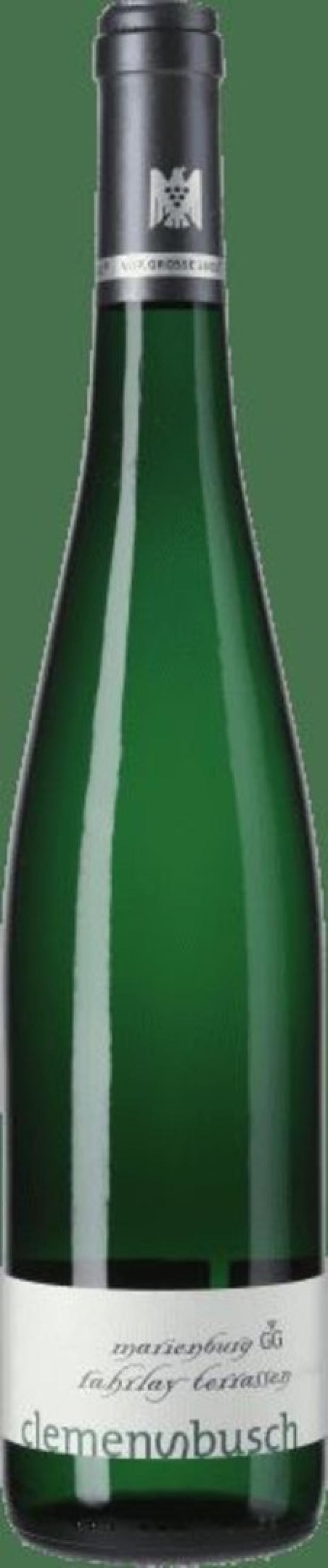 Eine Flasche Marienburg GG Lay Terrassen Wein von Clemens Busch.