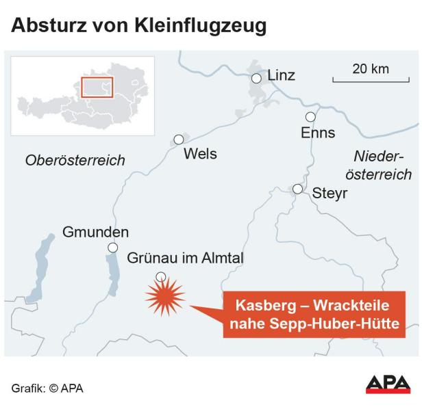 Absturz von Kleinflugzeug