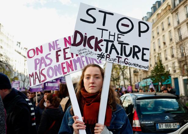 Weltweit Demonstrationen gegen Gewalt gegen Frauen