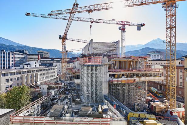 Neues Hauptquartier: Der recycelte Bankenturm in Innsbruck