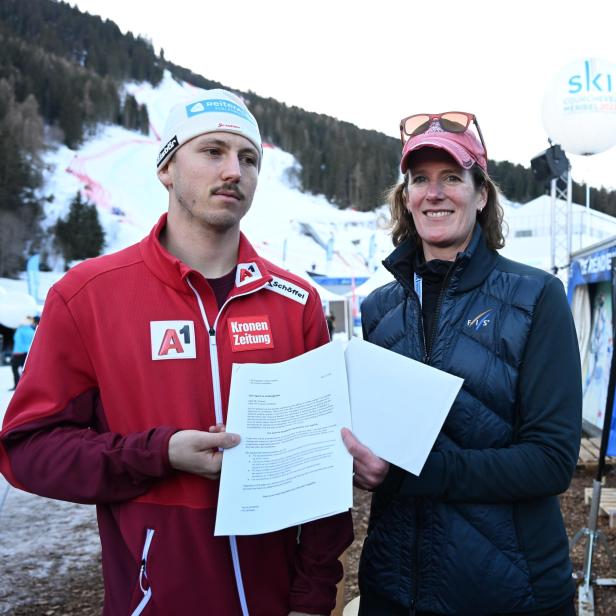 ALPINE SKI-WM 2023: PRESSEKONFERENZ ?ATHLETES OPEN LETTER TO FIS? / SCHÜTTER / WIEDEKE