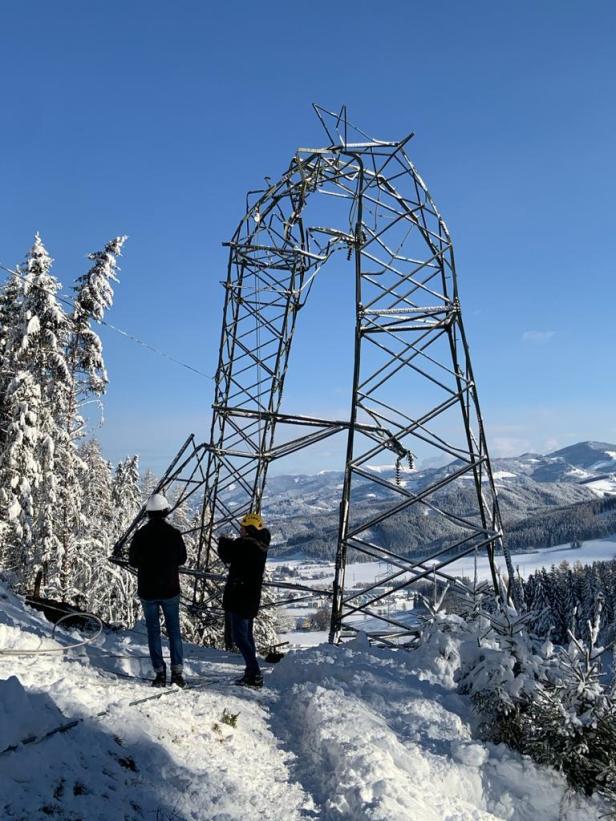 Nach Schneemassen im Murtal: Stromversorgung wieder hergestellt