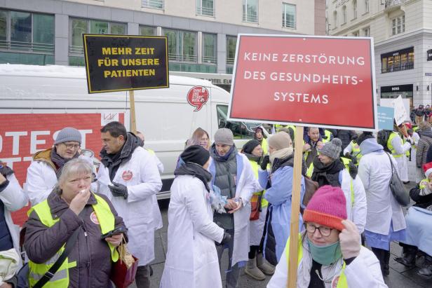Demonstration der Wiener Spitalsärzte