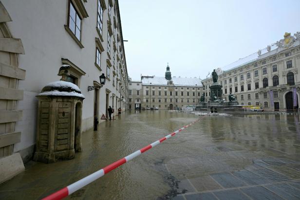 Wasserrohrbruch: Hofburg stand kurzzeitig unter Wasser