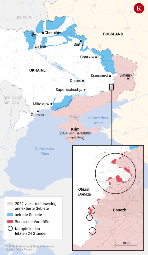 Die Ukrainer werden im Winter wieder in der Defensive sein