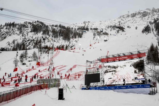 In Val-d'Isère konnte nicht gefahren werden