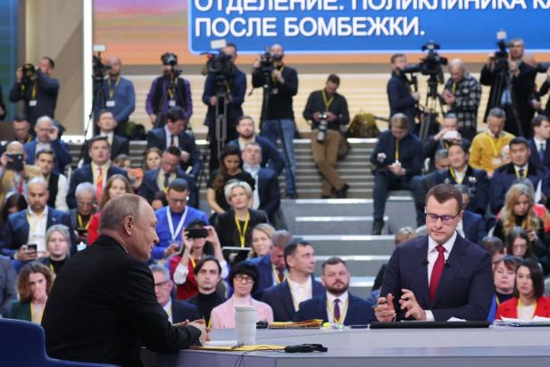 Putin nennt bei Jahres-PK Bedingungen für Frieden in Ukraine