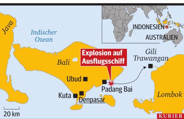 Urlauberin stirbt bei Schiffsexplosion vor Bali