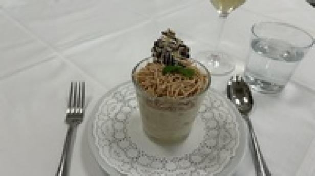 Maroni Mousse mit Dörrzwetschgen 