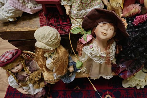 Puppen im Verkaufsraum