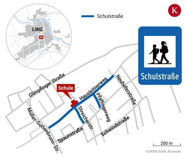 Linz legt nach den Ferien mit der ersten Schulstraße los