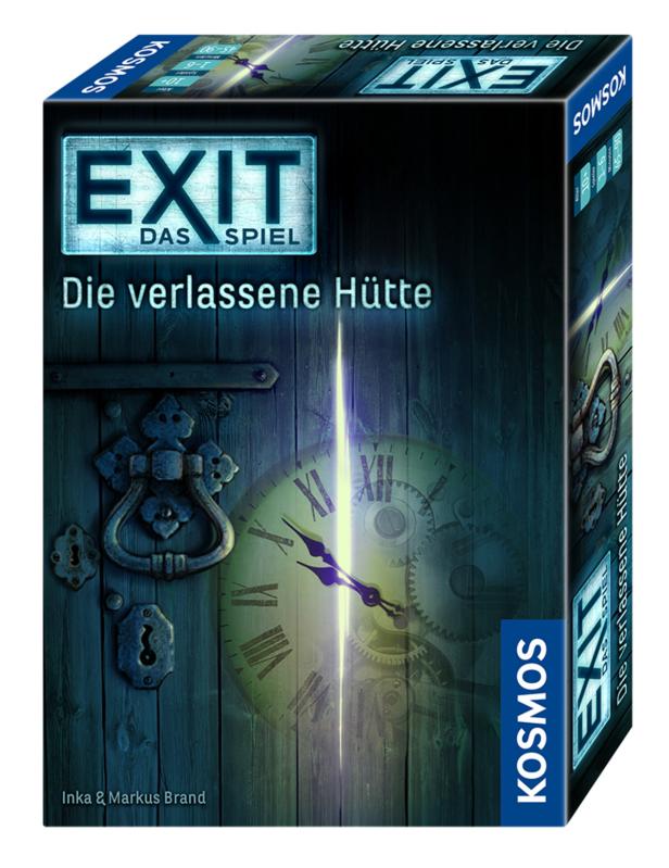 Die Verpackung des Escape Room Spiels „Exit – Die verlassene Hütte“ von Kosmos.