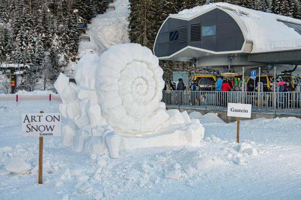 Kleine Motive wie Schnecken stehen im Fokus des "Art of Snow"