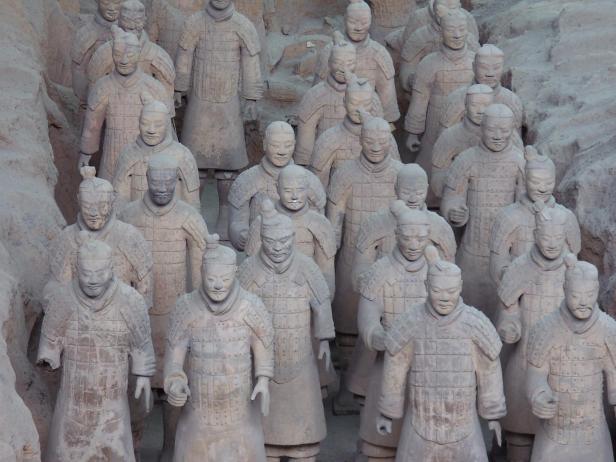 Einer der größten historischen Schätze Chinas: die Terrakotta-Armee.