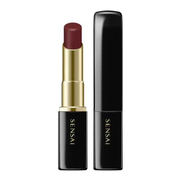 Ein geöffneter und ein geschlossener Lippenstift der Marke Sensai.