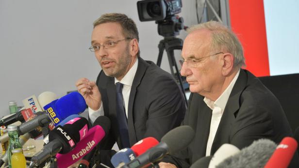 FP-Generalsekretär Herbert Kickl, FP-Anwalt Dieter Böhmdorfer