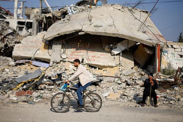 Zerstörung im Gazastreifen, 9. Januar 2024.