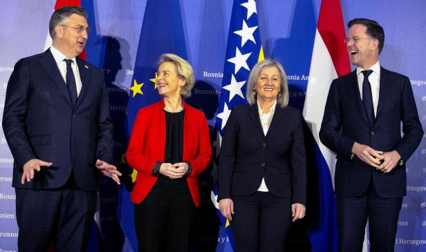 EU Commission president, Dutch PM and Croatias PM visit Sarajevo	