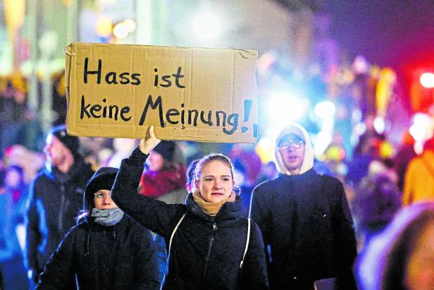 Demonstration against the far-right Alternative for Germany (AfD) party in Berlin