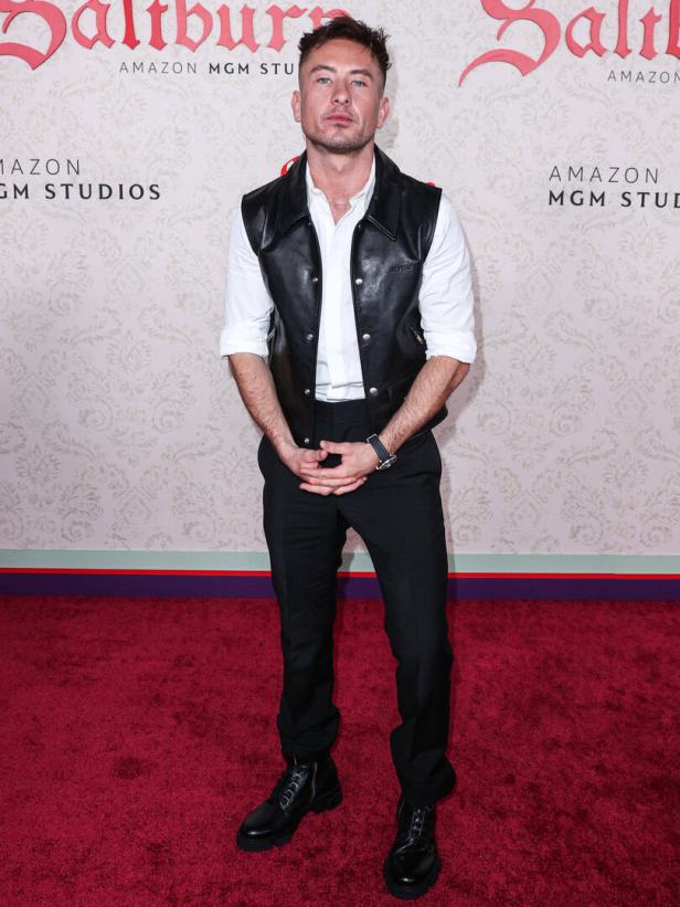 Jacob Elordi auf dem roten Teppich bei der Premiere von „Saltburn“.