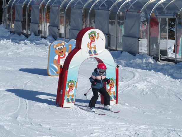 Kasberg: Erste Bogerl in Brunos Kinderskiarena