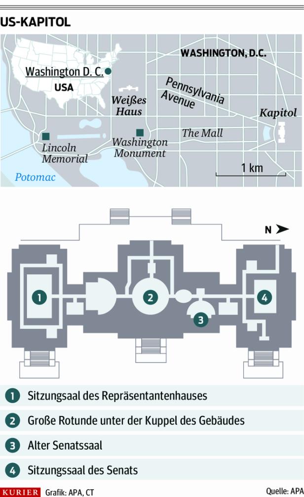 US-Kapitol: Ein Parlament mit blutiger Geschichte