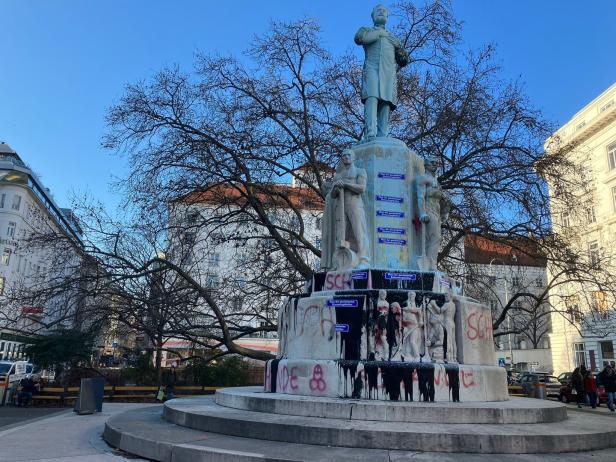 Wiener Dr.-Karl-Lueger-Platz von Vandalen "umbenannt"