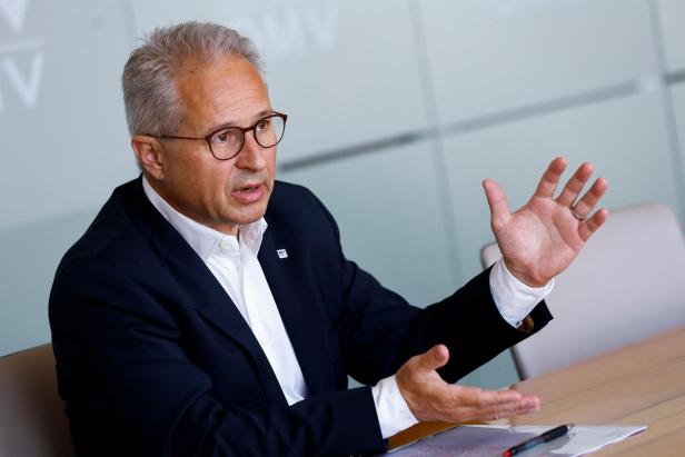 OMV CEO Alfred Stern speaks at an interview