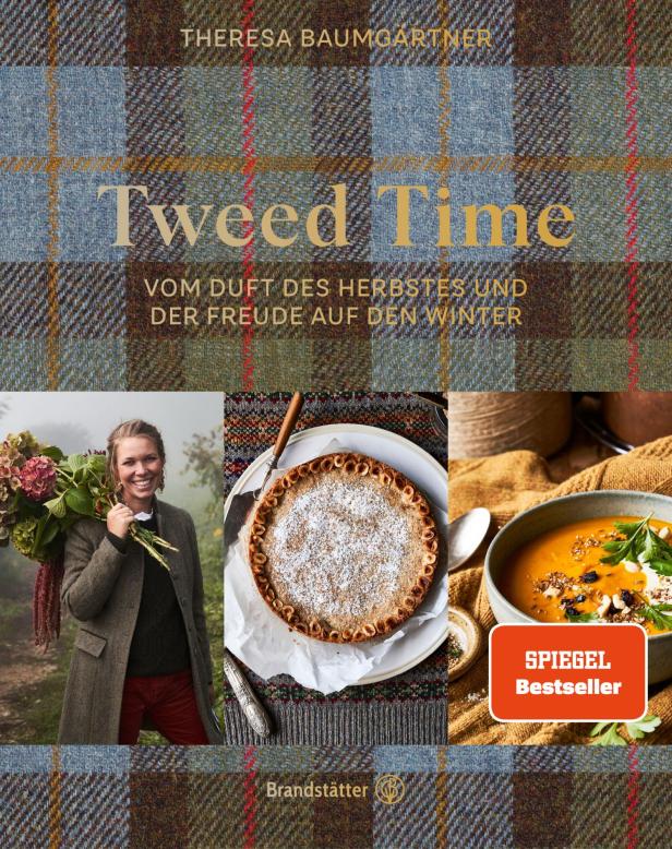 Das Cover des Buches „Tweed Time“ von Theresa Baumgartner mit herbstlichen Rezepten.