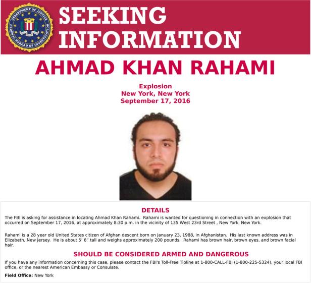 New York-Anschlag: Verdächtiger Rahami festgenommen