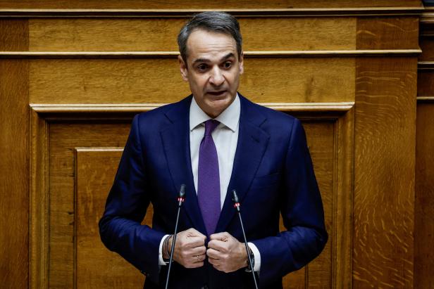 Griechenlands Ministerpräsident Kyriakos Mitsotakis hat den Gesetzesentwurf im Parlament eingebracht.