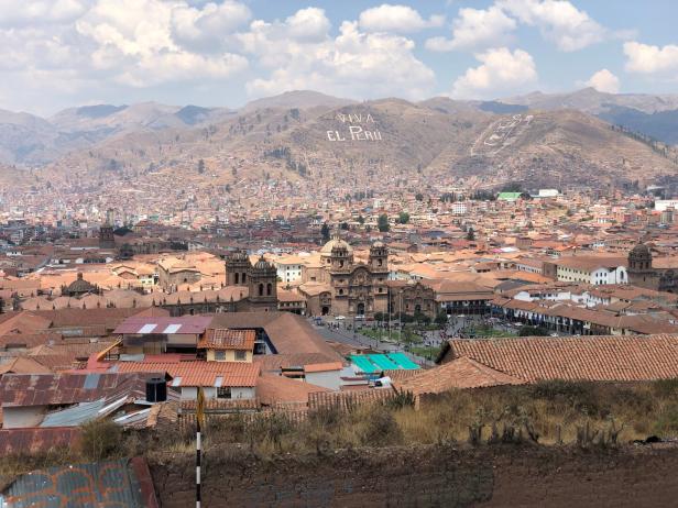 Blick auf Cusco, einst Hauptstadt der Inka.
