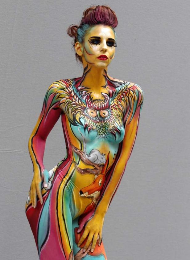 Bodypainting Festival: Farbe und nackte Haut
