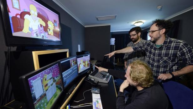 The Simpsons show editor Mike Bridge, executive pr