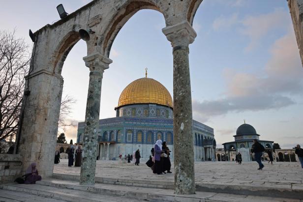  Altstadt von Jerusalem: der Felsendom auf dem Gelände der Al-Aqsa-Moschee.