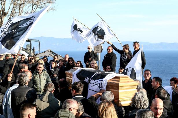 Begräbnis des korsischen Separatisten Yvan Colonna am 25. März 2022.