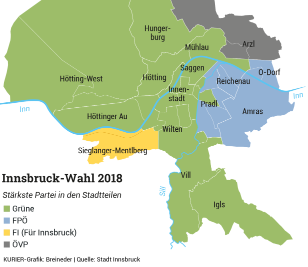 Wo die Innsbruck-Wahl entschieden wird