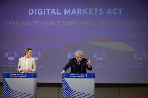 EU-Kommission eröffnet Verfahren gegen US-Tech-Riesen