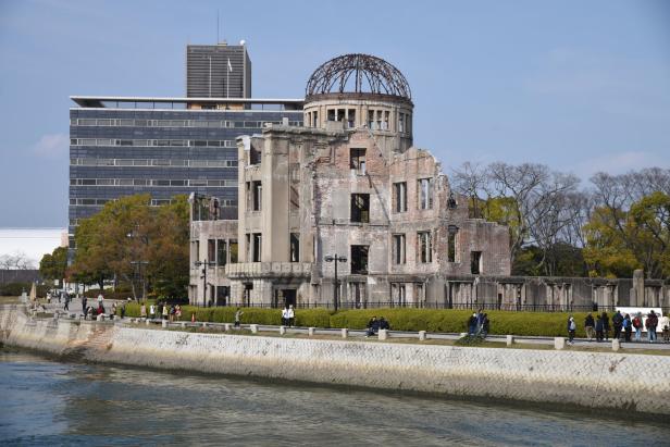 A-Bomb Dome in Hiroshima erinnert an die Katastrophe der Atombombe
